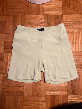 White Fox Boutique Mint Green High-Rise Bike Shorts